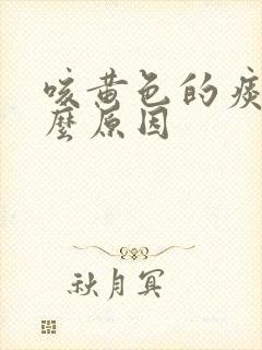 咳黄色的痰是什么原因封面