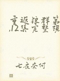 重返狼群第11,12集完整视频