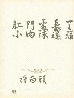 肛门处长了一个小肉球还痛怎么治