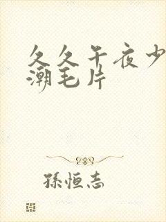 久久午夜少妇高潮毛片