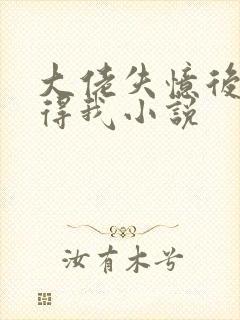 大佬失忆后只记得我小说封面