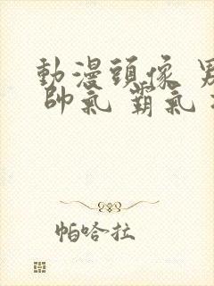 动漫头像 男生 帅气 霸气 冷酷
