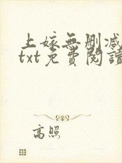 上嫁无删减全文txt免费阅读封面