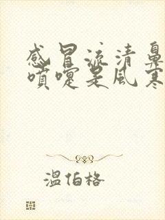 感冒流清鼻涕打喷嚏是风寒还是风热