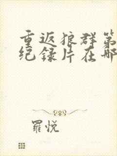 重返狼群第二部纪录片在哪里看