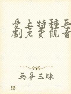 爱上特种兵电视剧免费观看完整版封面