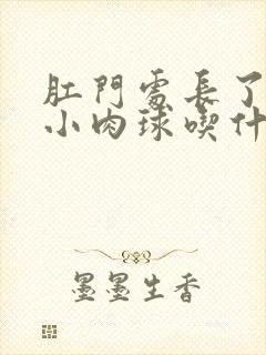 肛门处长了一个小肉球吃什么药