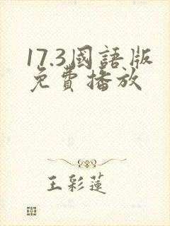 17.3国语版免费播放