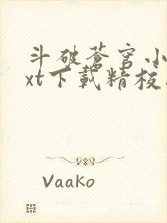 斗破苍穹小说txt下载精校版封面