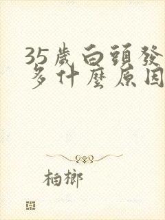 35岁白头发很多什么原因