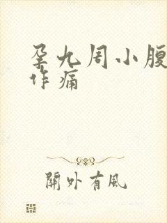 孕九周小腹隐隐作痛封面