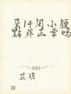 孕14周小腹有点疼正常吗