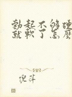 勃起不够硬一会就软了怎么调理