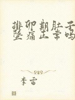 排卵期肚子有点坠痛正常吗封面