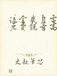 流金岁月电视剧免费观看高清