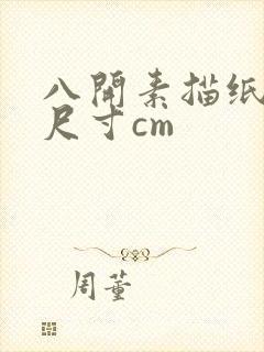 八开素描纸多大尺寸cm封面