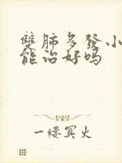 双肺多发小结节能治好吗