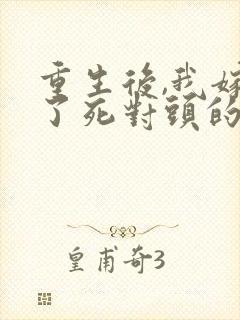 重生后,我嫁给了死对头的未婚夫全文封面