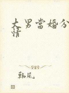大男当婚分集剧情封面