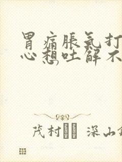 胃痛胀气打嗝恶心想吐解不出大便封面