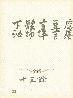 下体有豆腐渣分泌物伴有瘙痒用啥药