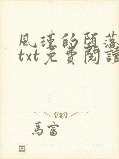 风瑾的堕落浮殇txt免费阅读