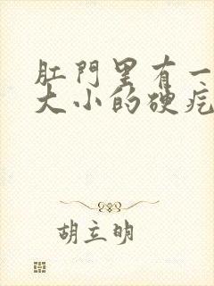 肛门里有一米粒大小的硬疙瘩