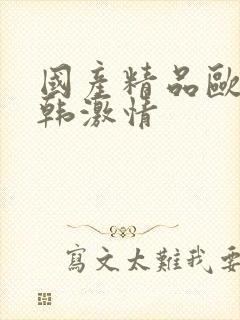 国产精品欧美日韩激情