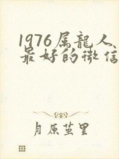 1976属龙人最好的微信头像