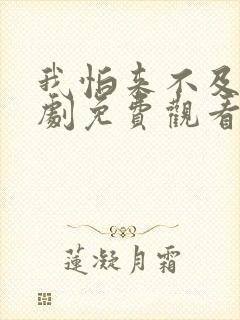 我怕来不及电视剧免费观看完整版