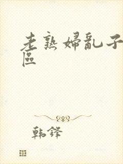 老熟妇乱子伦一区