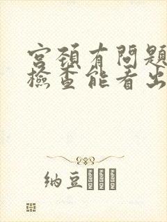 宫颈有问题妇科检查能看出来吗