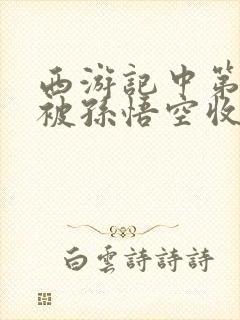 西游记中第一个被孙悟空收服的妖怪