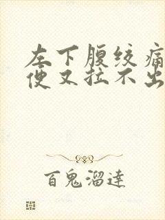 左下腹绞痛想大便又拉不出封面