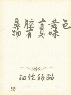 鼻腔有黄色分泌物有臭味