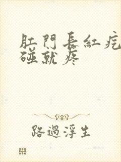 肛门长红疙瘩一碰就疼封面