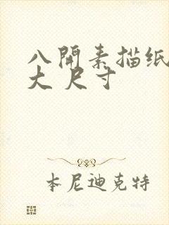 八开素描纸有多大 尺寸封面