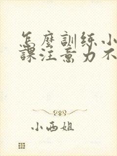 怎么训练小孩上课注意力不集中