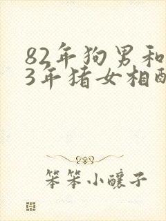 82年狗男和83年猪女相配吗