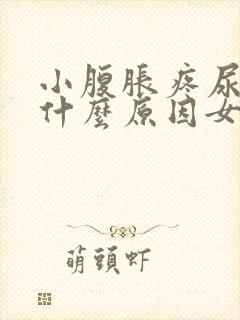 小腹胀疼尿频是什么原因女性