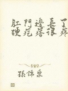 肛门边长了一个硬疙瘩很疼封面