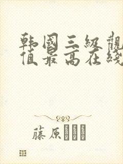 韩国三级观影颜值最高在线