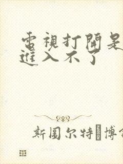 电视打开是蓝屏进入不了