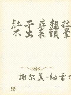 肚子疼想拉屎拉不出来头晕怎么回事