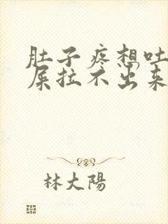 肚子疼想吐想拉屎拉不出来怎么回事