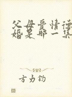 父母爱情德华结婚是哪一集