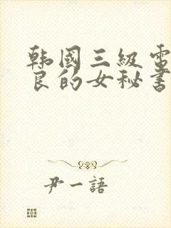 韩国三级电影善良的女秘书封面