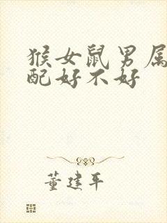 猴女鼠男属相婚配好不好封面