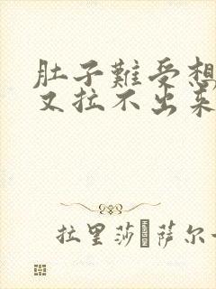 肚子难受想大便又拉不出来是什么原因