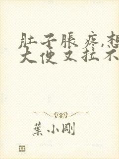 肚子胀疼,想拉大便又拉不出来是什么原因